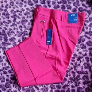 Apt. 9 Pink Capri Pants Size 6 NWT